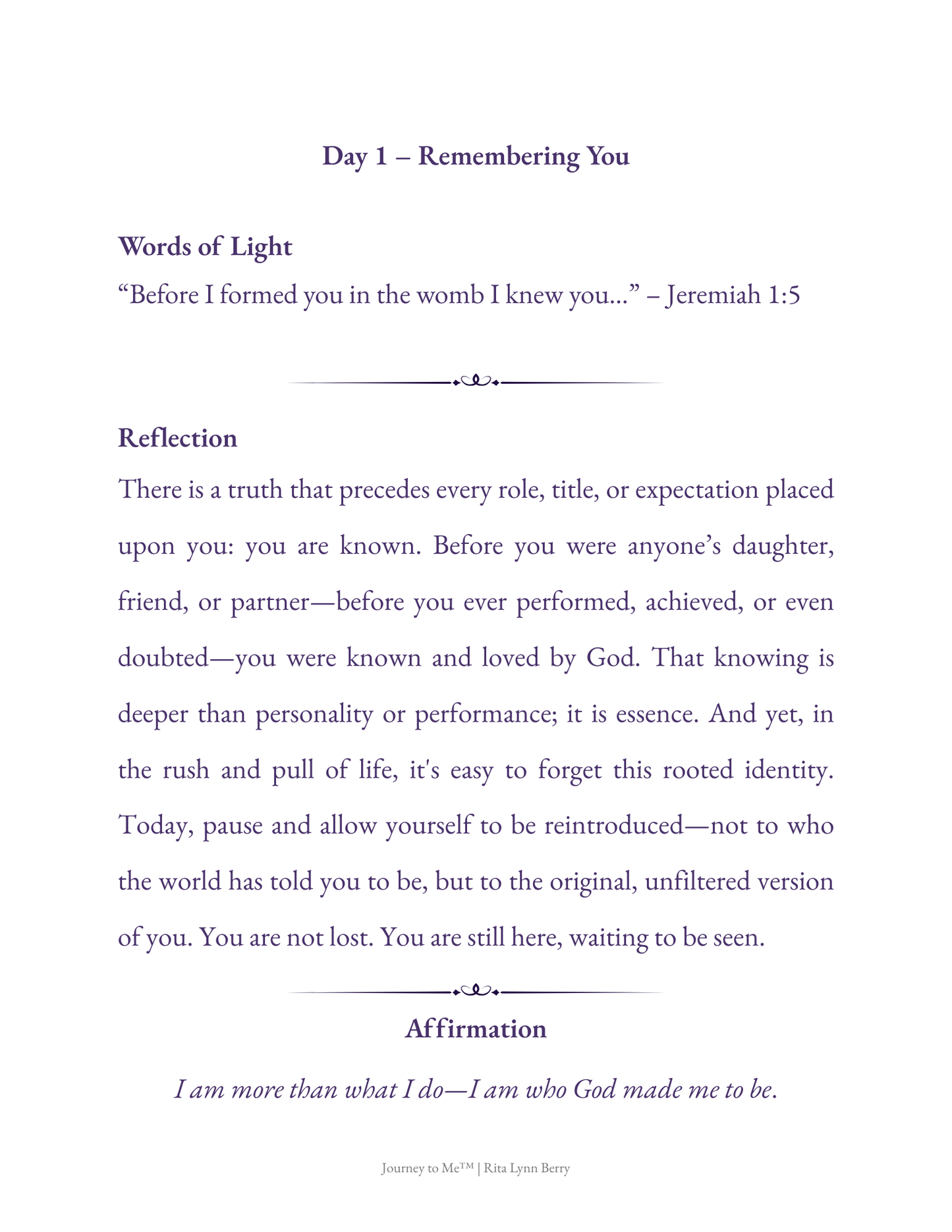 The Path to You: A 7-Day Devotional