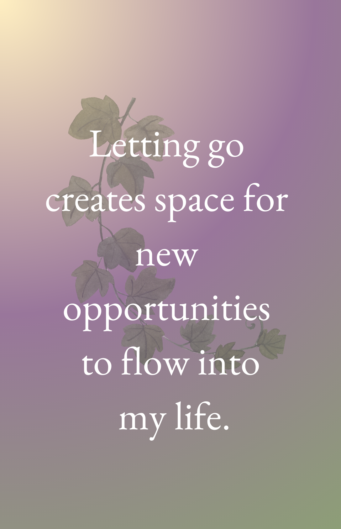 Letting Go Affirmation Deck + Audio | 20 Empowering Cards