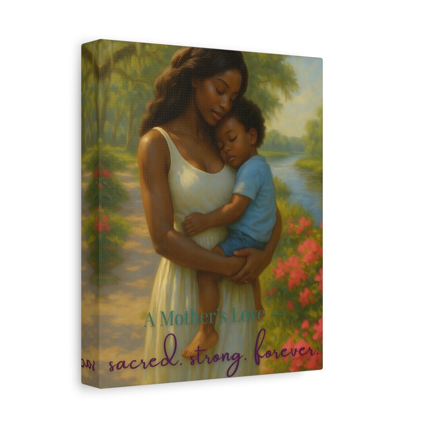 “Held by Grace” – 8×10 Fine Art Canvas for Mothers, Nurseries, and Sacred Spaces