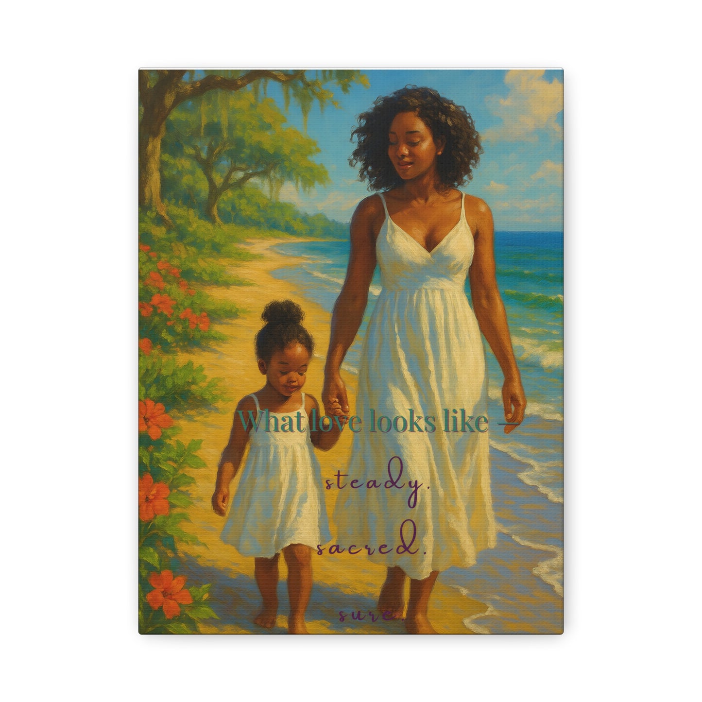 "What Love Looks Like" – Fine Art Canvas Wall Décor for Family, Mothers, and Sacred Spaces