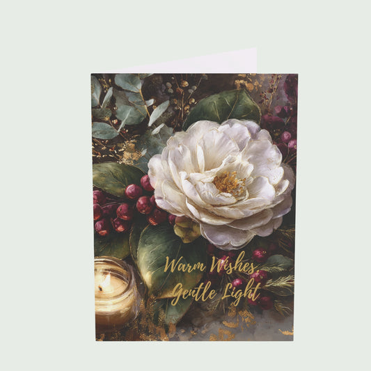 Warm Wishes, Gentle Light – Holiday Greeting Card