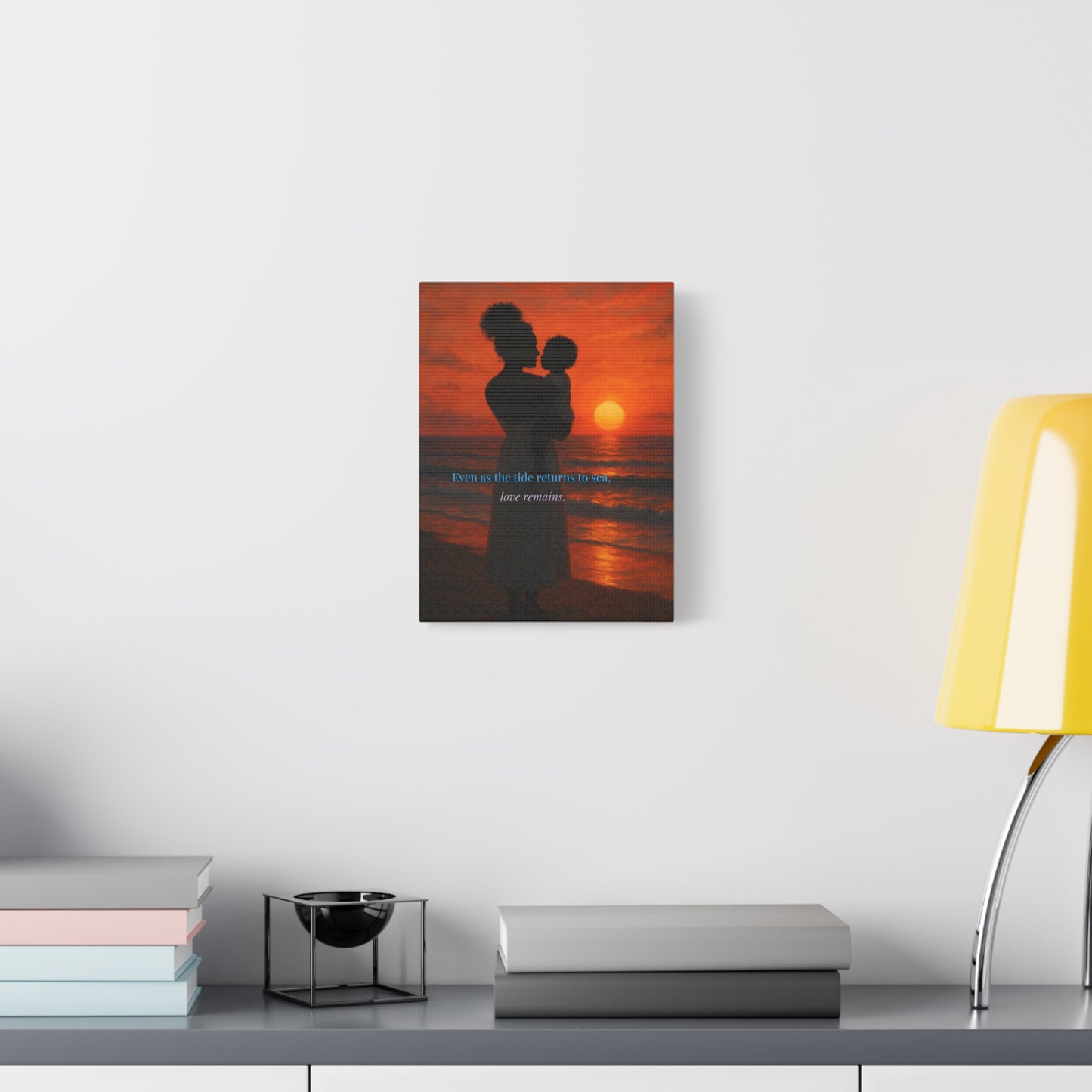 Tide & Tenderness – Sunset Silhouette Wall Art