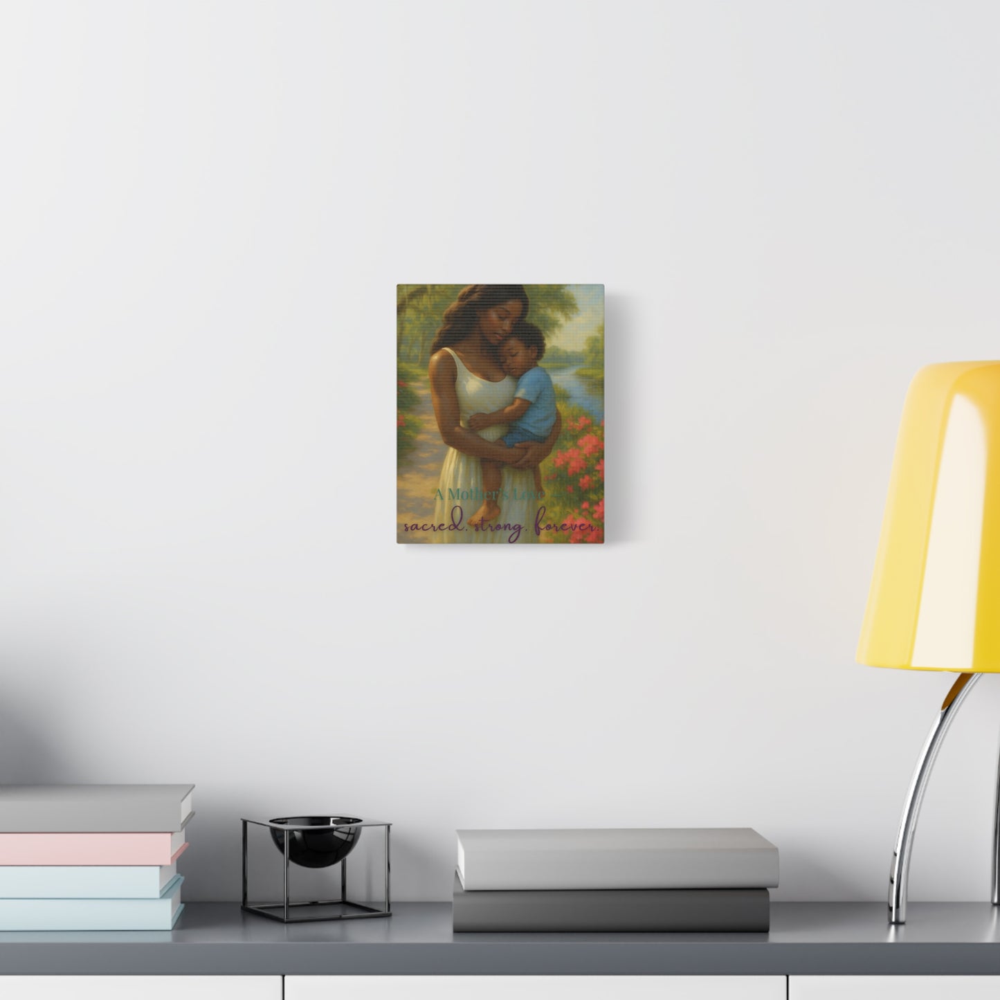 “Held by Grace” – 8×10 Fine Art Canvas for Mothers, Nurseries, and Sacred Spaces