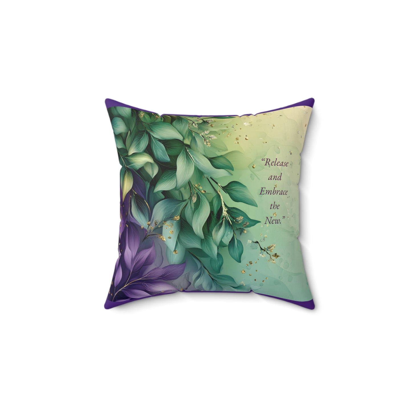 Let Go in Peace – Decorative Pillow | Dual-Sided Inspirational Accent