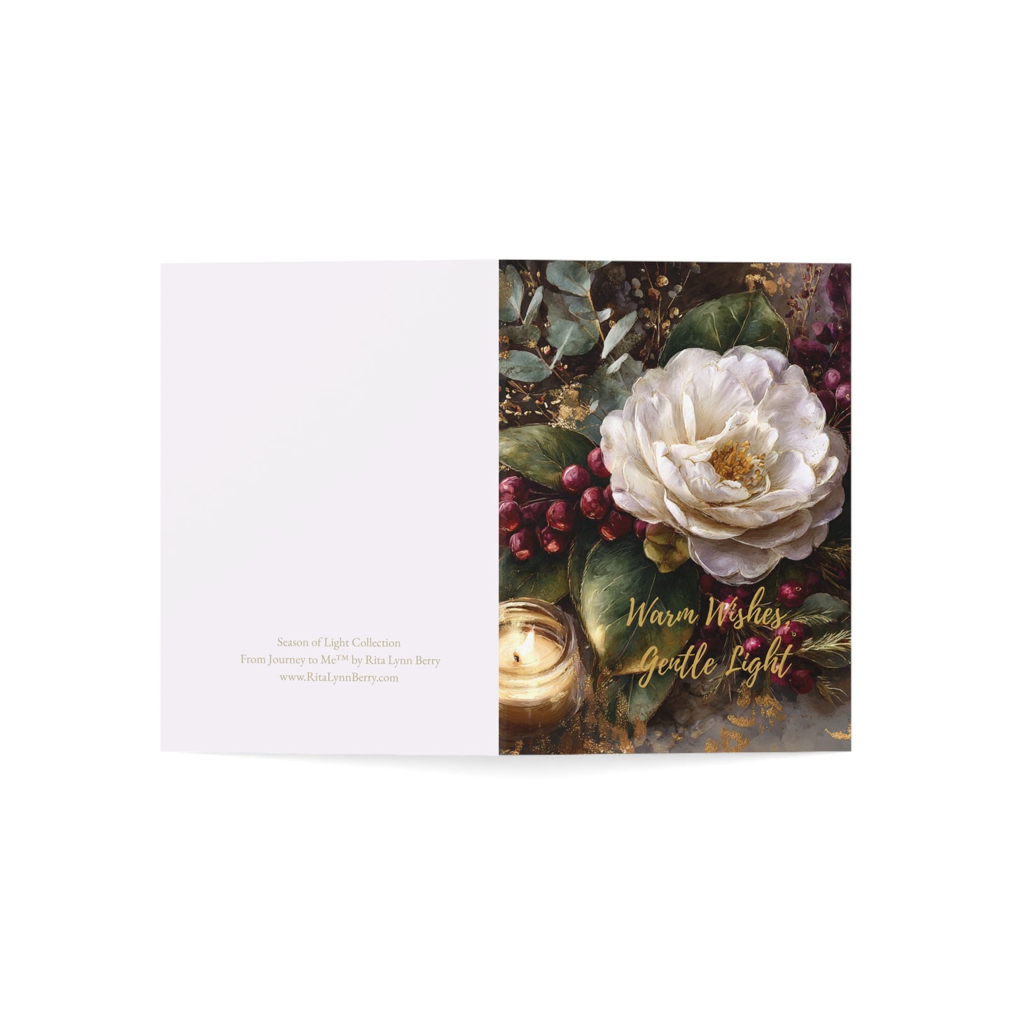 Warm Wishes, Gentle Light – Holiday Greeting Card