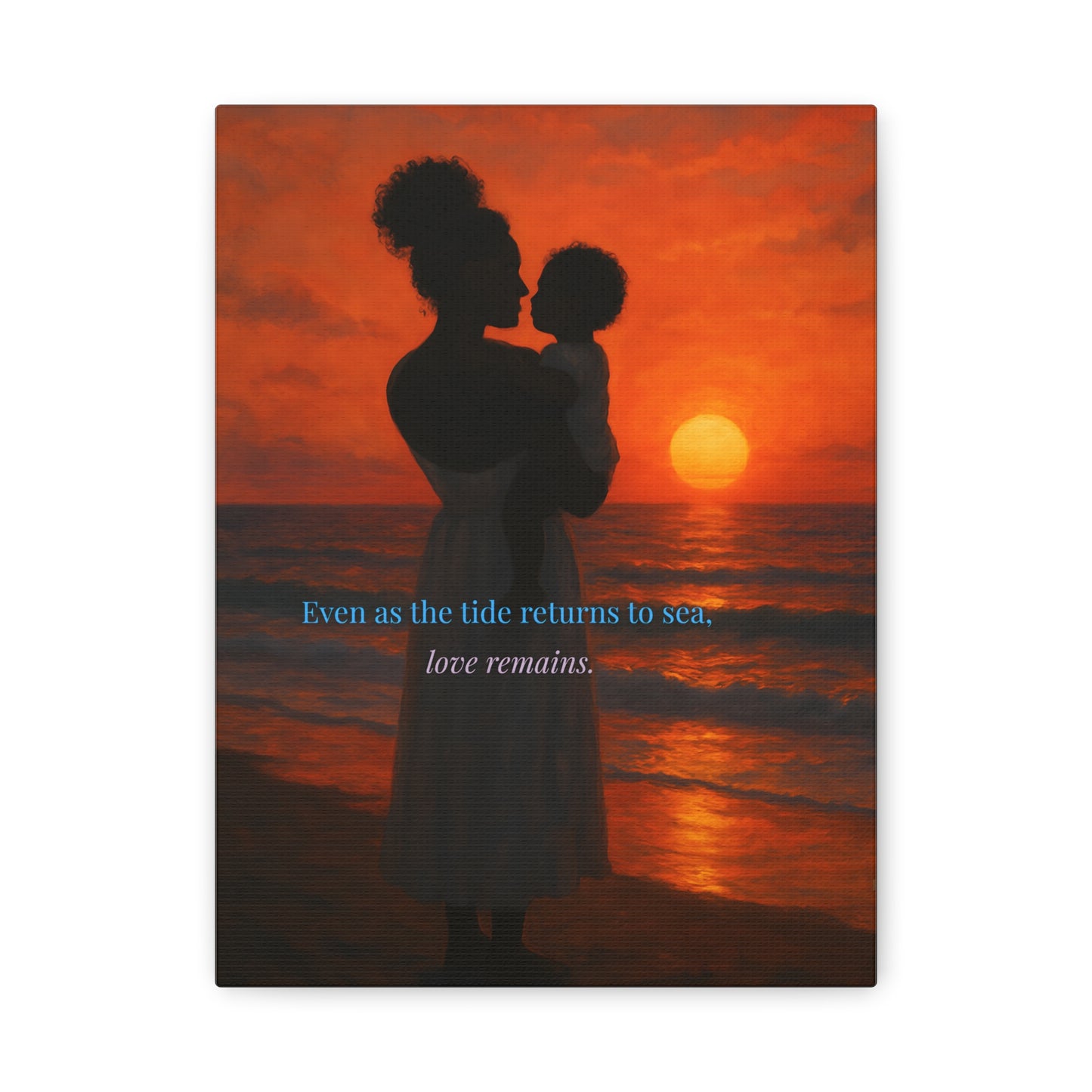 Tide & Tenderness – Sunset Silhouette Wall Art