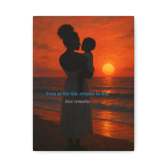 Tide & Tenderness – Sunset Silhouette Wall Art