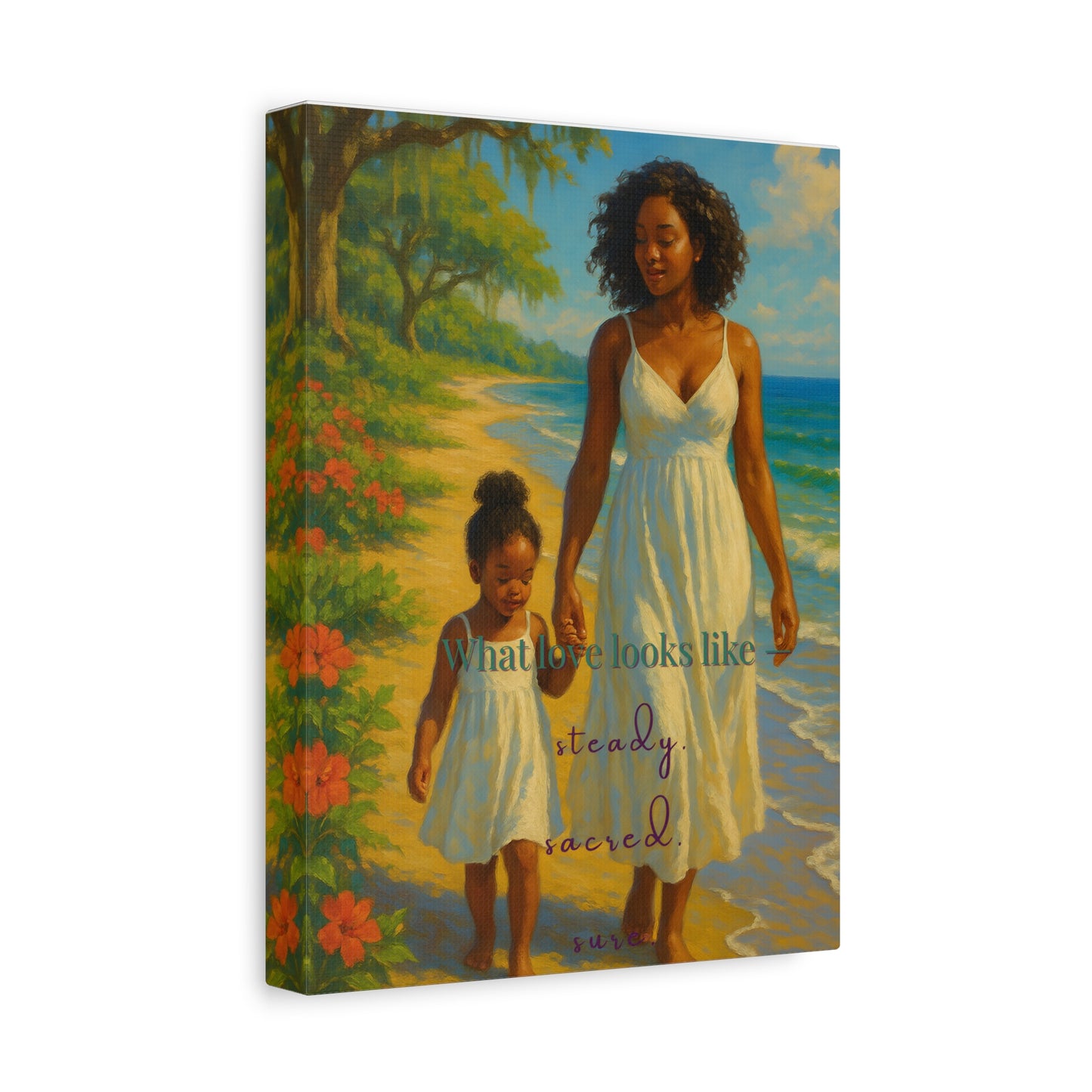 "What Love Looks Like" – Fine Art Canvas Wall Décor for Family, Mothers, and Sacred Spaces