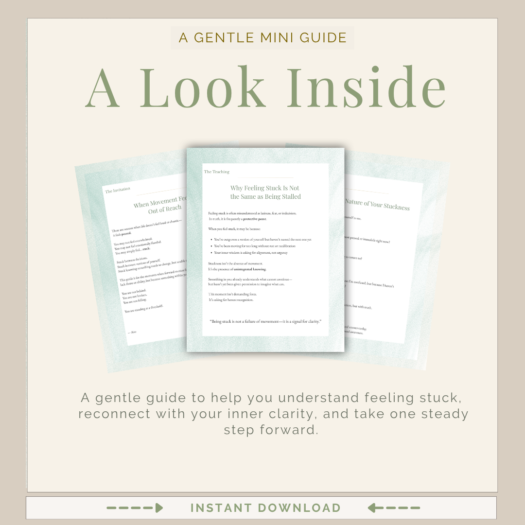 When You Feel Stuck | Self-Guided Reflection Mini Guide – Digital PDF