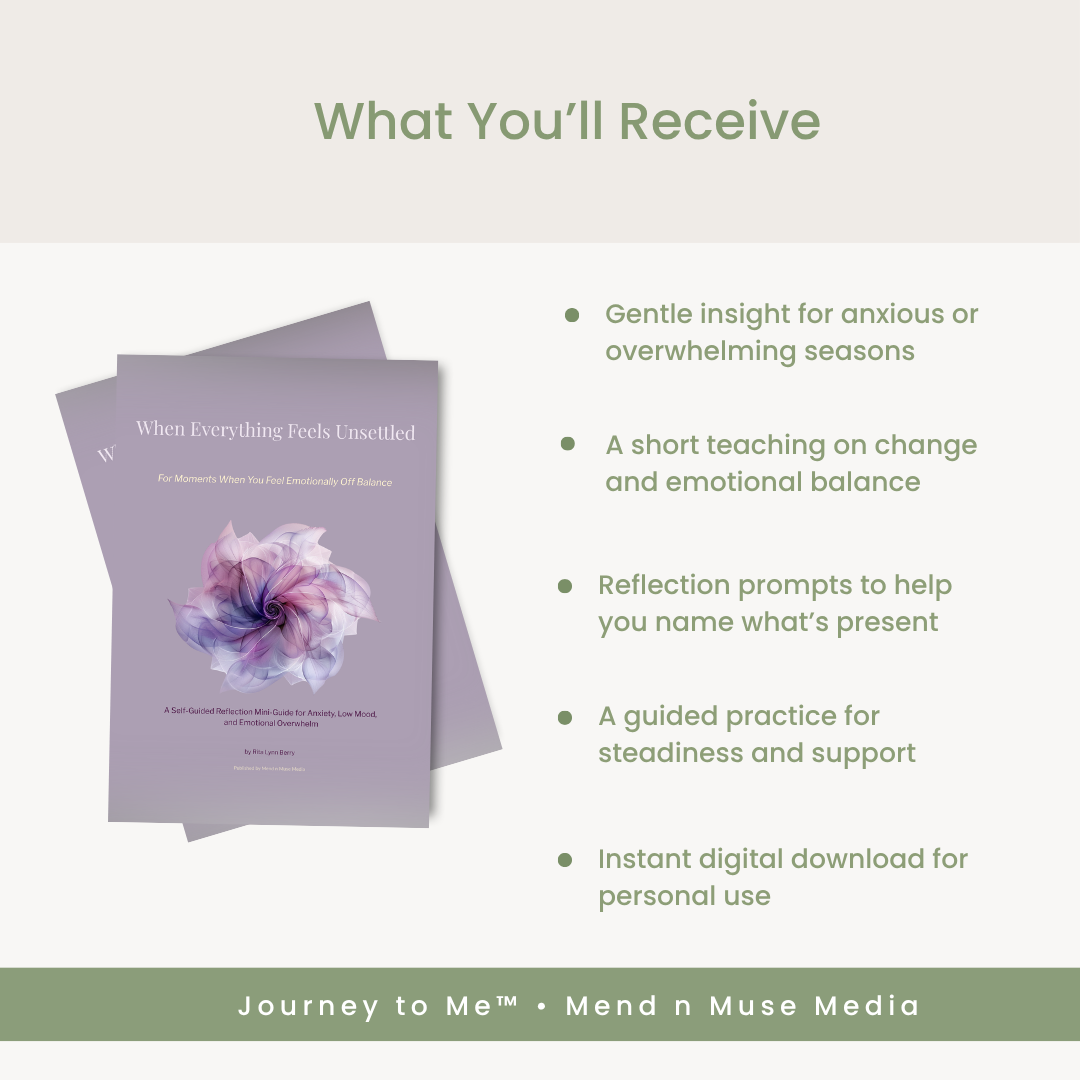 When Everything Feels Unsettled | A Self-Guided Reflection Mini-Guide