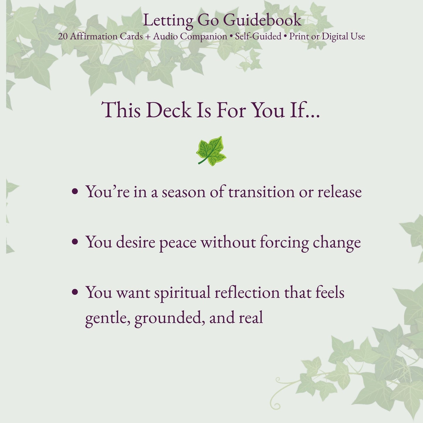 Letting Go: A Guidebook for New Beginnings and Growth