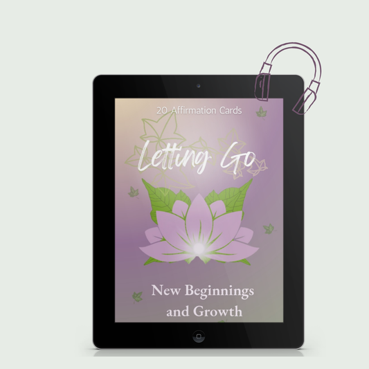 Letting Go Affirmation Deck + Guided Audio | 20 Digital Affirmation Cards