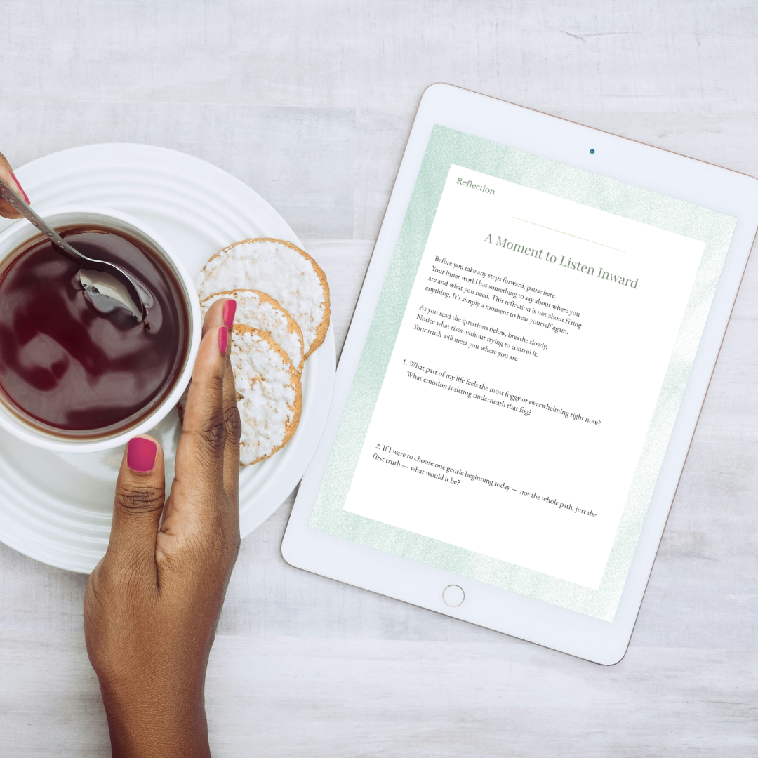 When You Don’t Know Where to Start | First-Step Reflection Mini Guide – Digital PDF