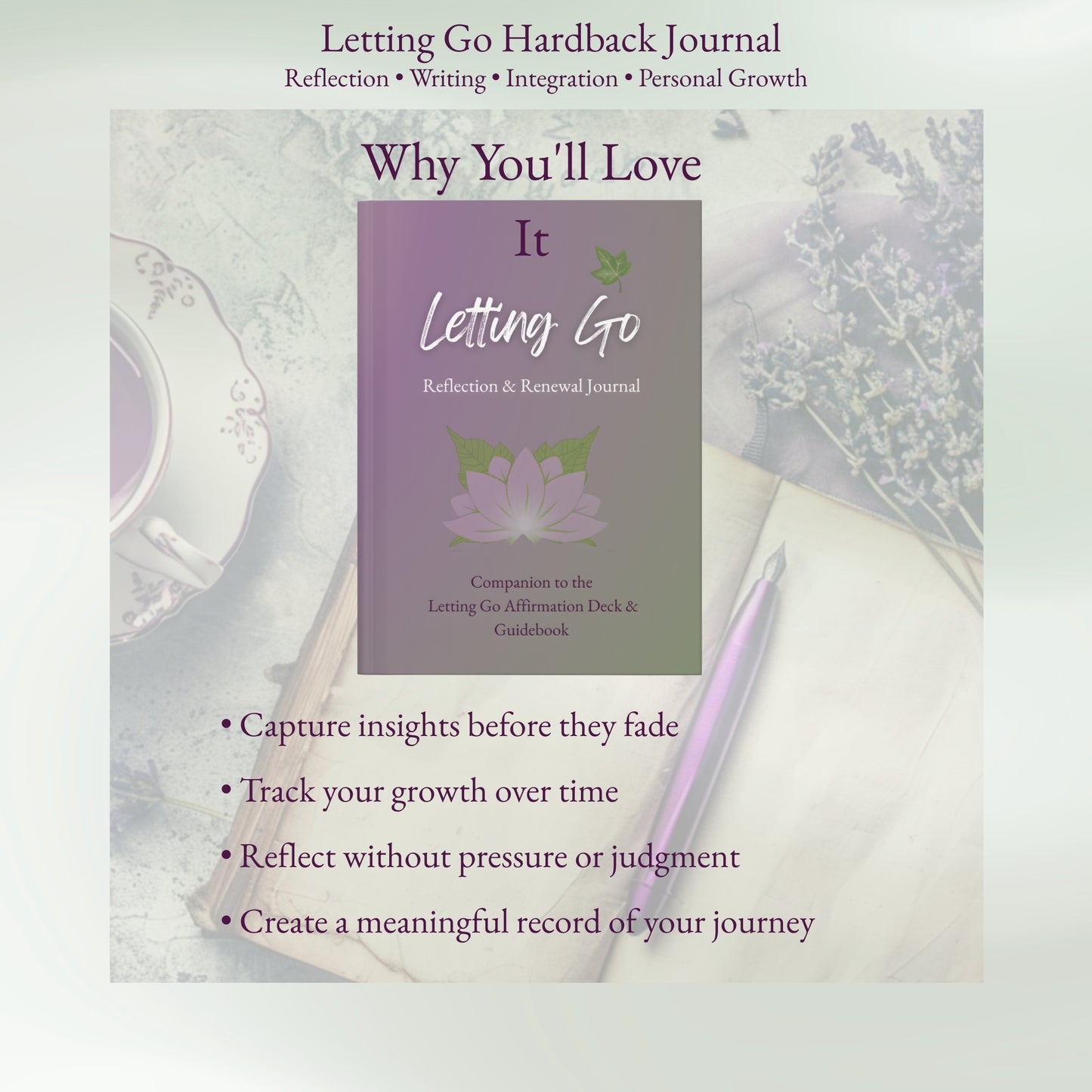 Letting Go Hardcover Journal — Reflection & Renewal Journal