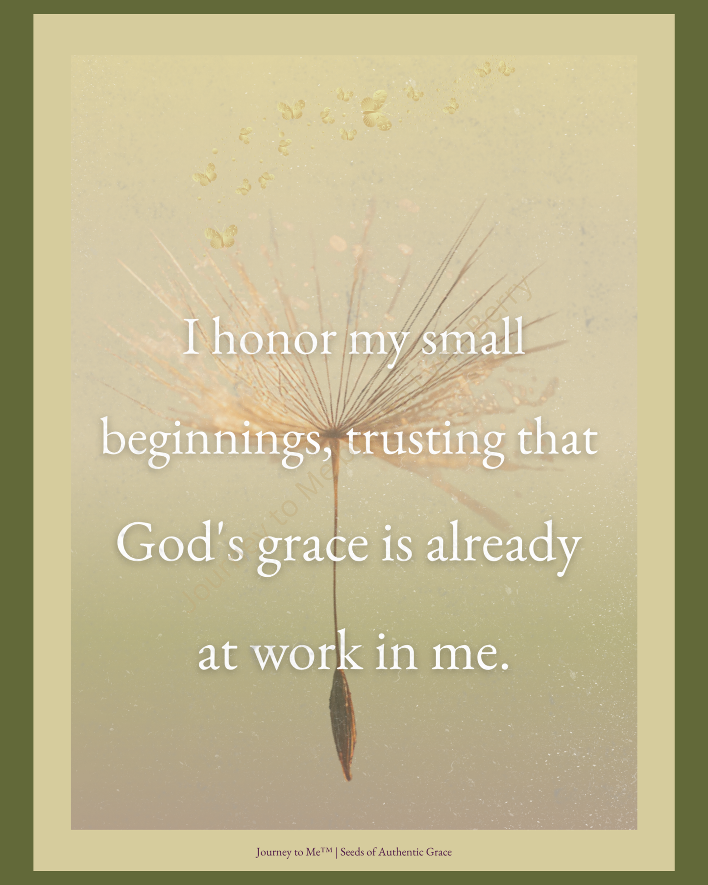 Inspirational quote from Seeds of Authentic Grace journal page
