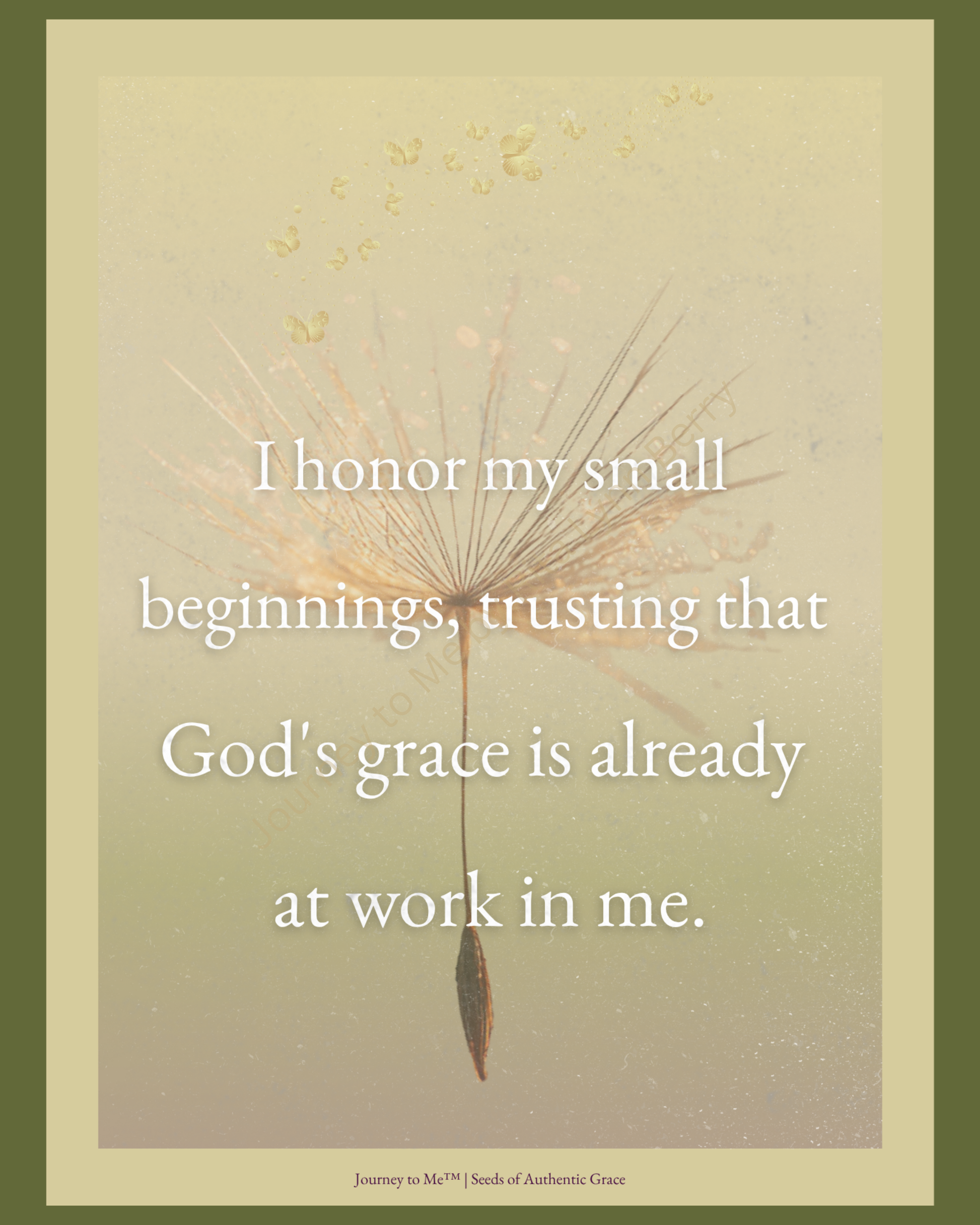 Inspirational quote from Seeds of Authentic Grace journal page