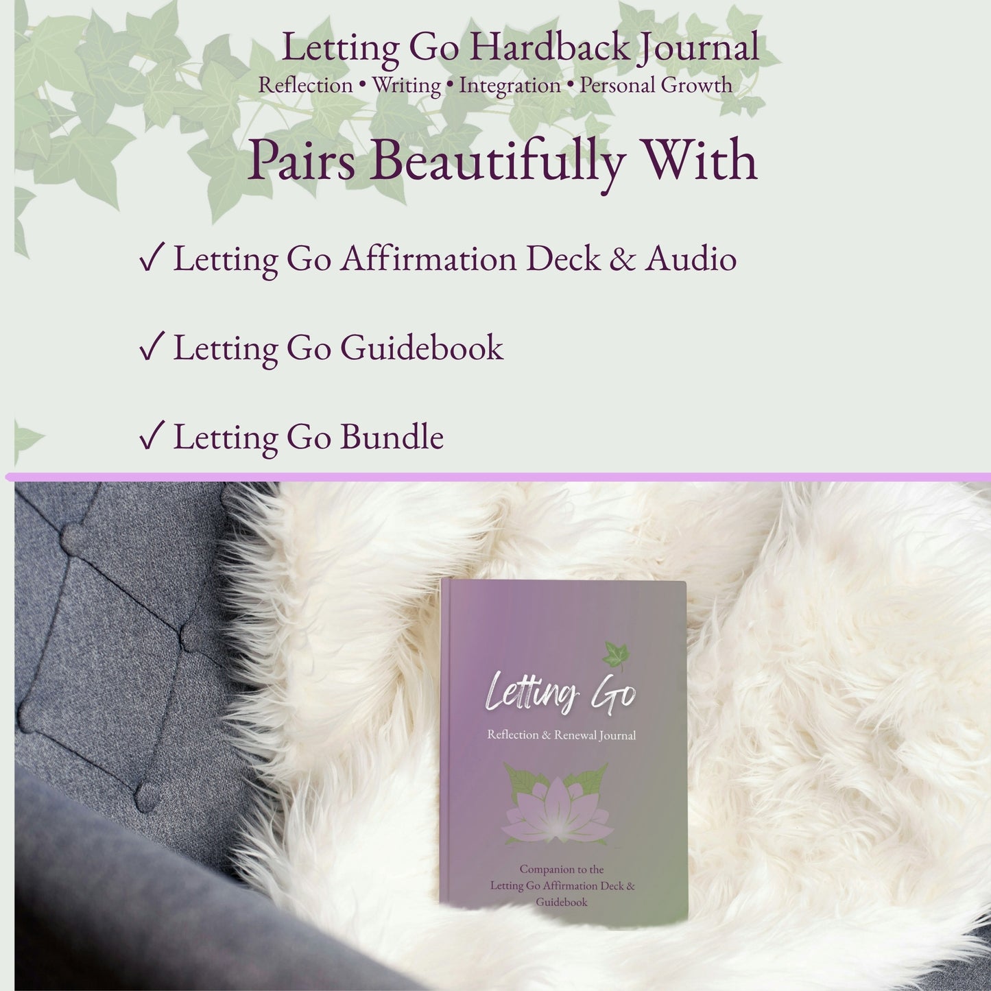 Letting Go Hardcover Journal — Reflection & Renewal Journal