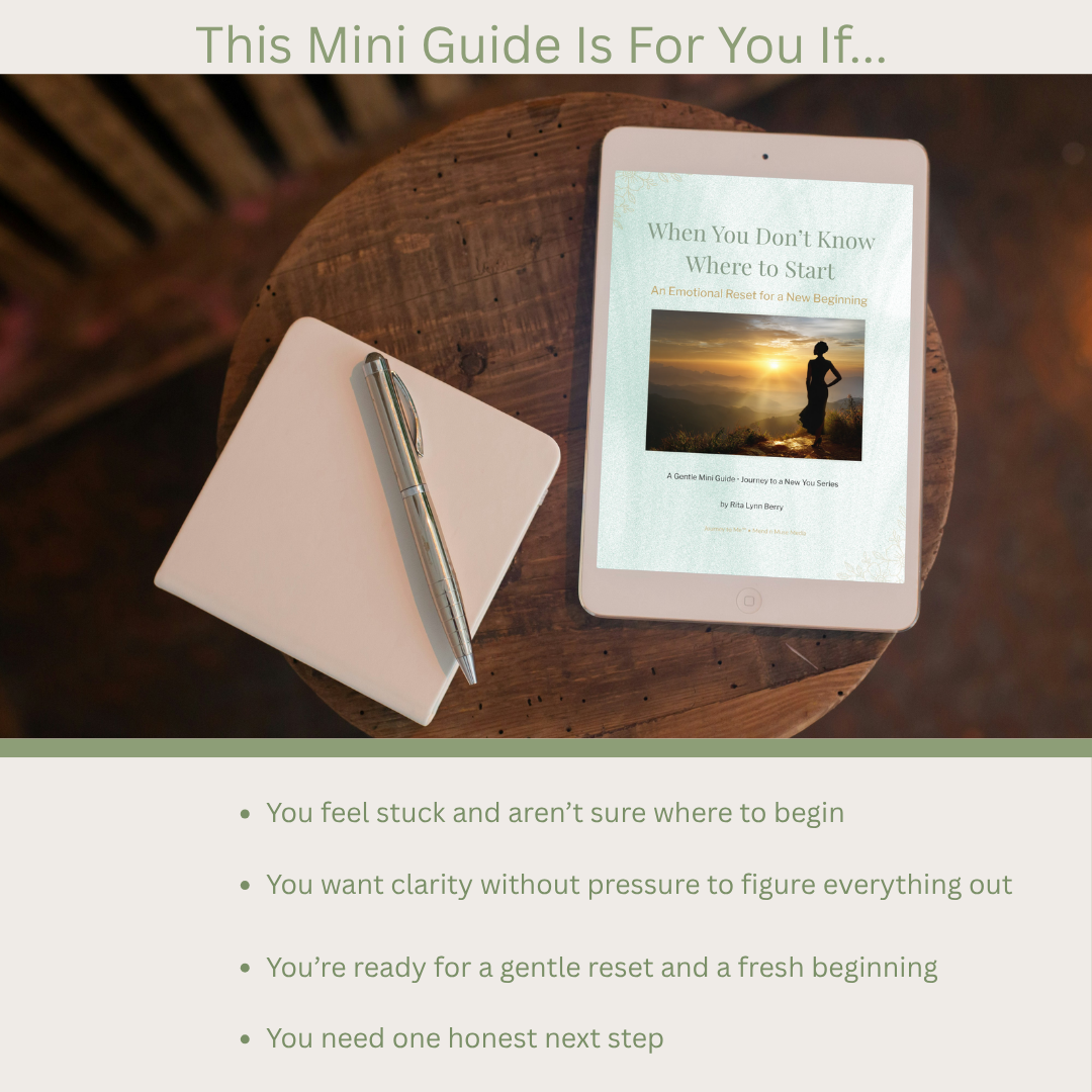 When You Don’t Know Where to Start | First-Step Reflection Mini Guide – Digital PDF